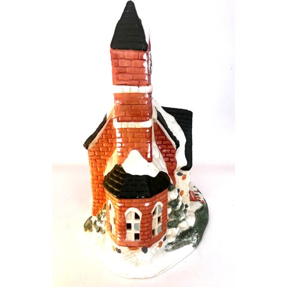 Vintage Dickens Victoria Collection Lighted Church with Original Box 1992 Works - Picture 2 of 15